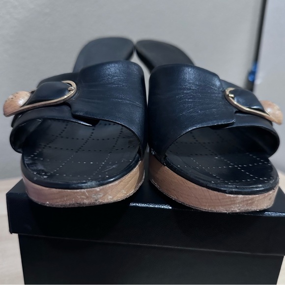 Authentic Chanel Wooden Mules with Chanel Box - Picture 7 of 13